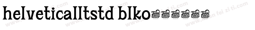 helveticalltstd blko字体转换